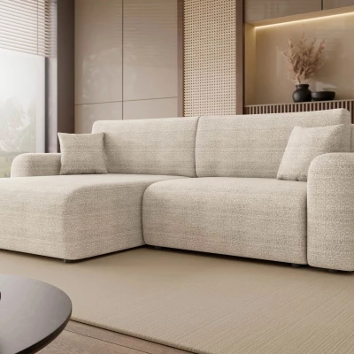 Rozkladacia rohová sedačka s úložným priestorom YAKIMA - béžová 2