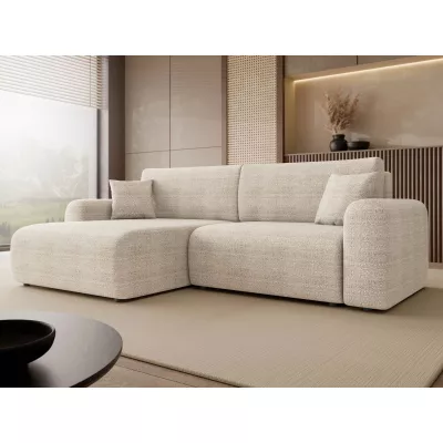 Rozkladacia rohová sedačka s úložným priestorom YAKIMA - béžová 2