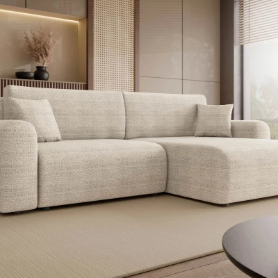 Rozkladacia rohová sedačka s úložným priestorom YAKIMA - béžová 2