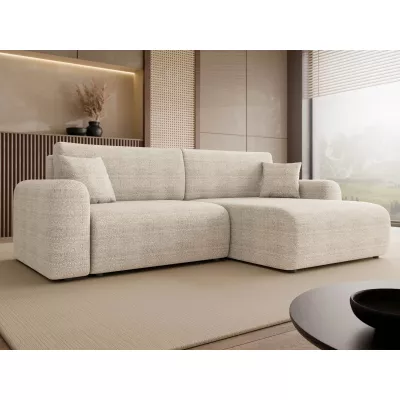 Rozkladacia rohová sedačka s úložným priestorom YAKIMA - béžová 2