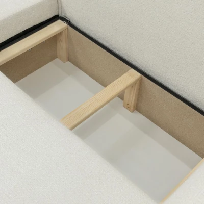 Rozkladacia rohová sedačka s úložným priestorom YAKIMA - tehlová