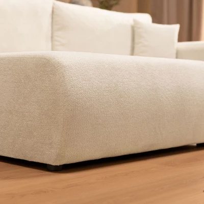 Rozkladacia rohová sedačka s úložným priestorom YAKIMA - svetlá šedá