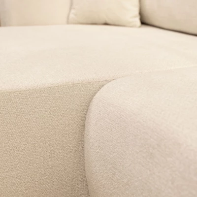 Rozkladacia rohová sedačka s úložným priestorom YAKIMA - indická ružová