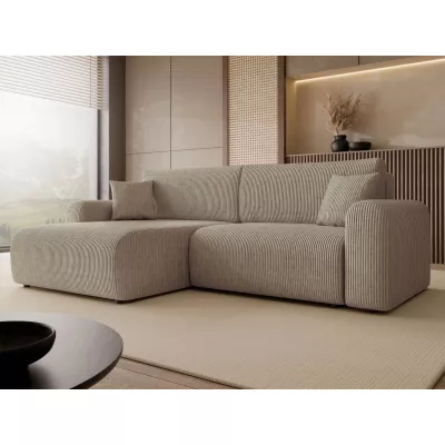 Rozkladacia rohová sedačka s úložným priestorom YAKIMA - béžová 1