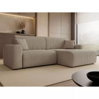 Rozkladacia rohová sedačka s úložným priestorom YAKIMA - béžová 1