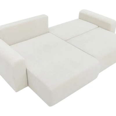 Rozkladacia rohová sedačka s úložným priestorom YAKIMA - špinavá biela