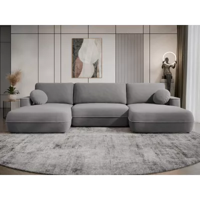 Rozkladacia sedačka do U s úložným priestorom TACOMA - tmavá šedá