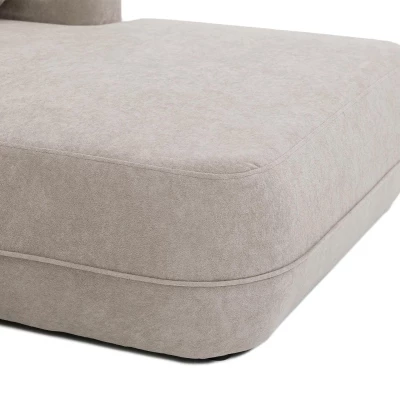 Rozkladacia sedačka do U s úložným priestorom TACOMA - béžovohnedá