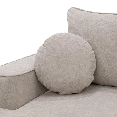 Rozkladacia sedačka do U s úložným priestorom TACOMA - tmavá šedá