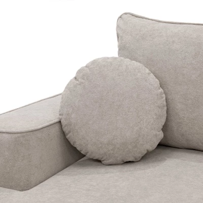 Rozkladacia rohová sedačka s úložným priestorom TACOMA - svetlá šedá, ľavý roh