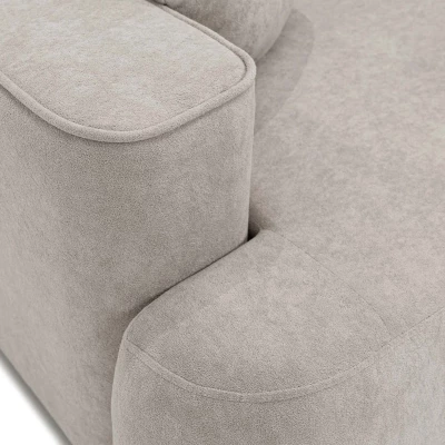 Rozkladacia rohová sedačka s úložným priestorom TACOMA - špinavá biela, pravý roh