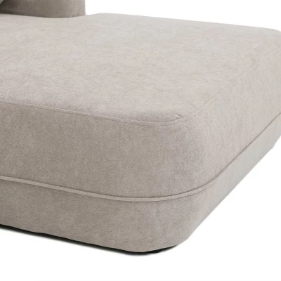 Rozkladacia rohová sedačka s úložným priestorom TACOMA - béžovohnedá, ľavý roh