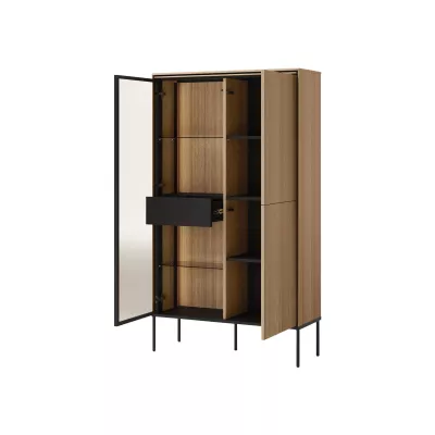 Zostava nábytku do obývačky ANACORTES - dub + LED osvetlenie ZDARMA