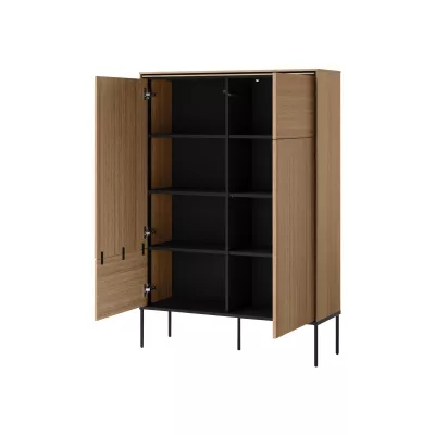 Zostava nábytku do obývačky ANACORTES - dub + LED osvetlenie ZDARMA