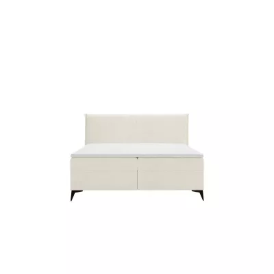 Čalúnená kontinentálna posteľ 140x200 PASCO - špinavá biela + topper ZDARMA