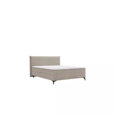 Čalúnená kontinentálna posteľ 180x200 PASCO - béžovohnedá + topper ZDARMA