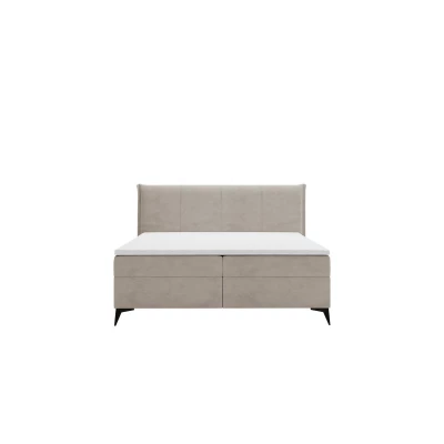 Čalúnená kontinentálna posteľ 180x200 PASCO - béžovohnedá + topper ZDARMA