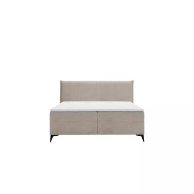 Čalúnená kontinentálna posteľ 180x200 PASCO - béžovohnedá + topper ZDARMA