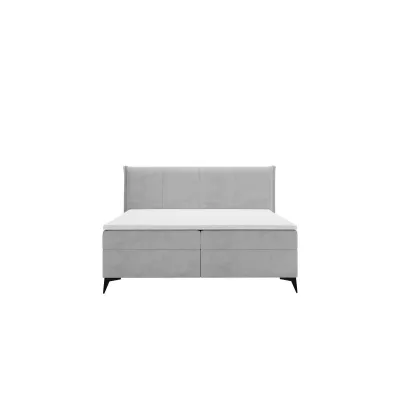 Čalúnená kontinentálna posteľ 180x200 PASCO - svetlá šedá + topper ZDARMA