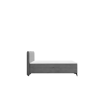 Čalúnená kontinentálna posteľ 180x200 PASCO - tmavá šedá + topper ZDARMA