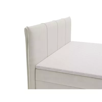 Čalúnená kontinentálna posteľ 180x200 PASCO - svetlá šedá + topper ZDARMA