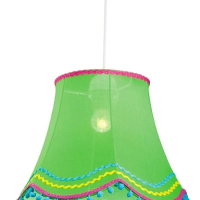 Závesné osvetlenie do detskej izby ARLEKIN - 1xE27, 60W, zelené