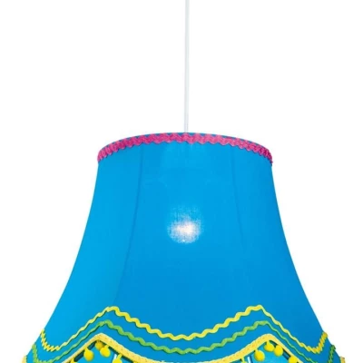 Závesné osvetlenie do detskej izby ARLEKIN - 1xE27, 60W, modré