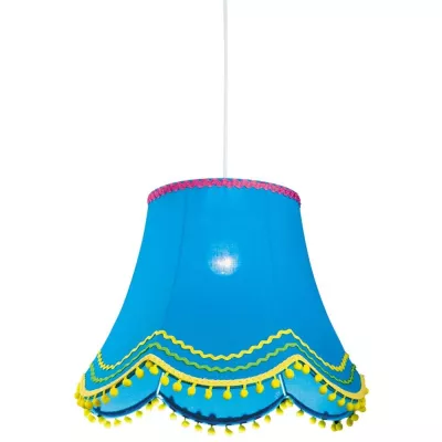 Závesné osvetlenie do detskej izby ARLEKIN - 1xE27, 60W, modré