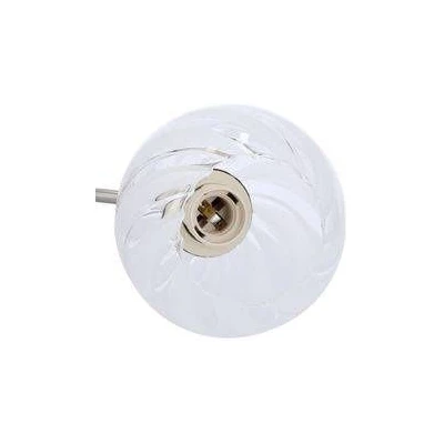Závesné osvetlenie na reťazi BAIDA - 3xE27, 60W, strieborné / číre