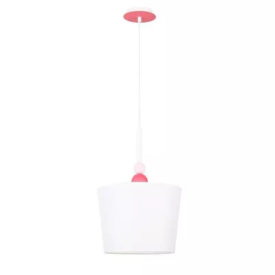 Závesné detské osvetlenie BEBE - 1xE27, 60W, ružové