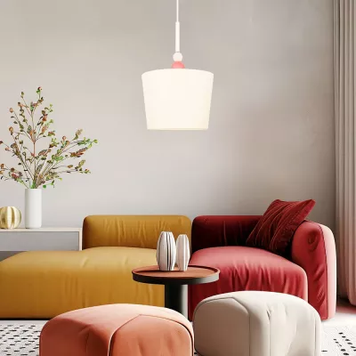 Závesné detské osvetlenie BEBE - 1xE27, 60W, ružové