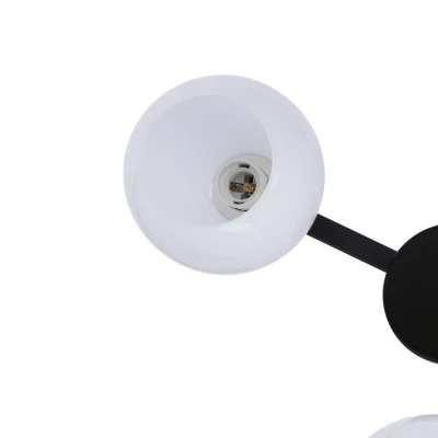 Závesné trojramenné moderné osvetlenie CALDERA - 3xE27, 60W, čierne / biele