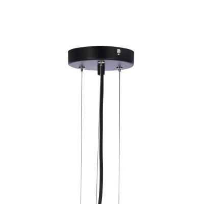 Závesné trojramenné moderné osvetlenie CALDERA - 3xE27, 60W, čierne / biele