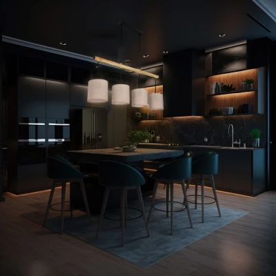 Závesné svetlo nad jedálenský stôl COMBI - 4xE27, 60W, čierne / hnedé / béžové