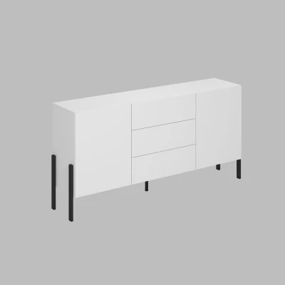 Široká kombinovaná komoda ADIS - biela