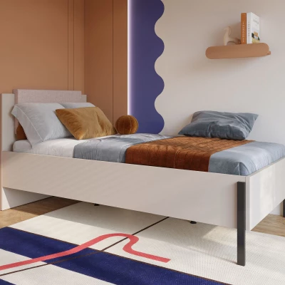 Jednolôžková posteľ 100x200 ADIS S - kašmír