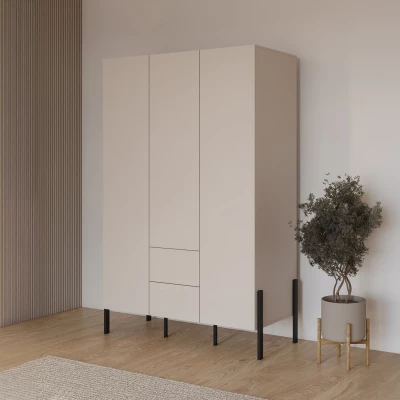 Vysoká šatníková skriňa 139 cm ADIS S - kašmír