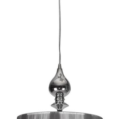 Závesné moderné svietidlo GILLENIA - 1xE27, 60W, strieborné