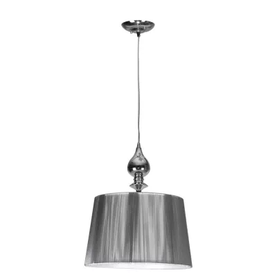 Závesné moderné svietidlo GILLENIA - 1xE27, 60W, strieborné