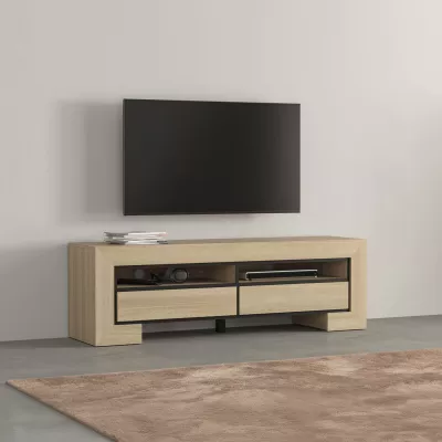 TV stolík DASI - dub / čierny