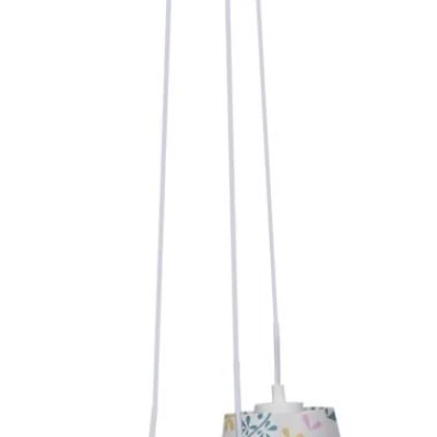 Detský závesný luster na lanku GIRL - 3xE27, 40W, viacfarebný