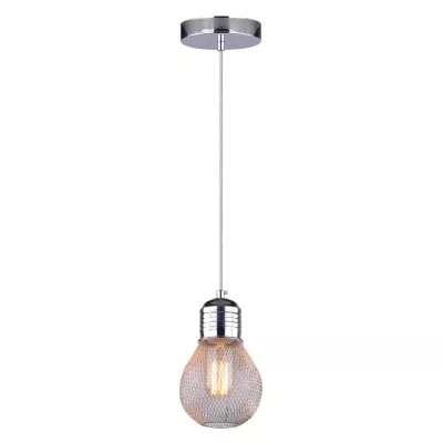 Závesné moderné osvetlenie GLIVA - 1xE27, 60W, chrómované