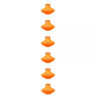 Závesné papierové osvetlenie GRIFF - 6xE14, 40W, oranžové