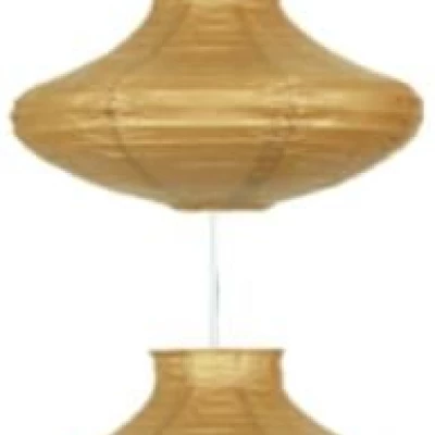 Závesné papierové osvetlenie GRIFF - 6xE14, 40W, hnedé