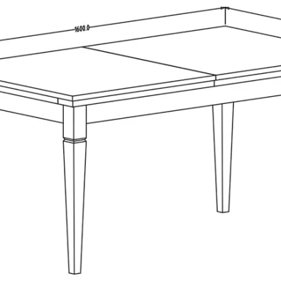 Rozkladací jedálenský stôl 160(240)x90 EROL - dub dunin