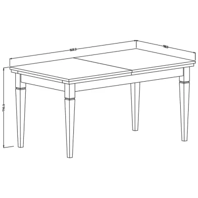 Rozkladací jedálenský stôl 160(240)x90 EROL - dub dunin