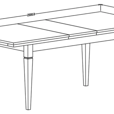 Rozkladací jedálenský stôl 160(240)x90 EROL - dub dunin