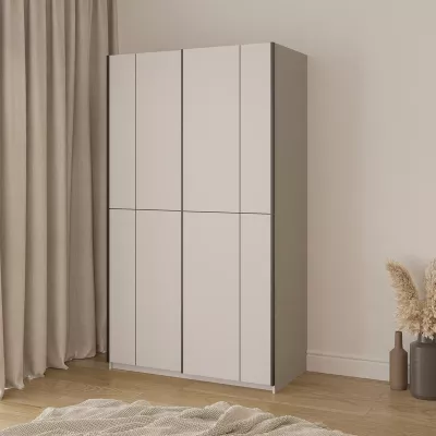 Šatníková skriňa 120 cm DEVORAH s posuvnými dverami - kašmír