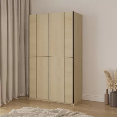 Šatníková skriňa 120 cm DEVORAH s posuvnými dverami - dub