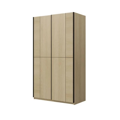 Šatníková skriňa 120 cm DEVORAH s posuvnými dverami - dub